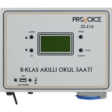 Provoice ZS-216 B Klas Usb'li Akıllı Okul Zil Saati