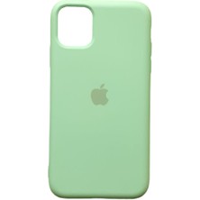 SUNTECNO Apple iPhone 11 Pro Max Logolu Lansman Kılıf Açık Yeşil