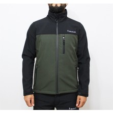 Mudwill Softshell Erkek Mont Ceket - Haki Siyah