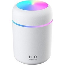 DEMİRKOL LED Işıklı Mini Ortam Oda Hava Nemlendirici ve Taşınabilir Buhar Makinesi H2O Humidifier