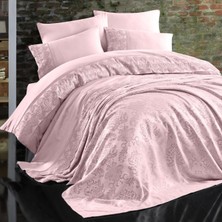 Nazik Valeria Dantelli Nevresim Takımı + Pike 7 Parça Set