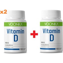 Voonka Vitamin D 102 Yumuşak Kapsül 2 Adet Avantaj Paketi