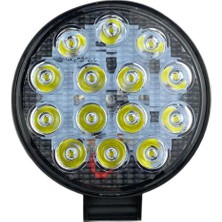 Space Yuvarlak 14 LED Beyaz Sis Lambası / LASS316