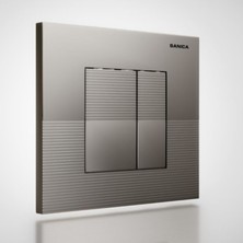Sanica Rezervuar Panel Takımı Mat Krom P03 - 21x18 cm