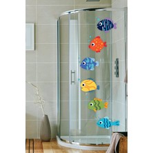 Msticker Sevimli Balıklar Duşakabin ve Banyo Sticker