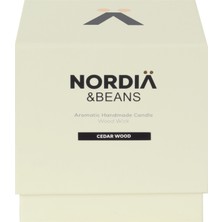 Nordia Ahşap Fitilli Mum- Cedarwood