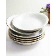 Porland 20 cm Yaldızlı Yemek Tabaği