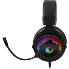 Rampage ByGame-X1 Siyah USB 7.1 Surround RGB Işık Efektli Oyuncu Mikrofonlu Kulaklık