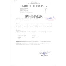 izagro 1 LT: Npk Gübre Çözeltisi  Azot: 8 Fosfor: 15 Potas:12