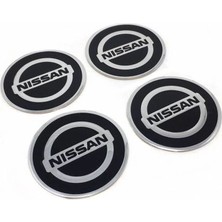 Özdemir Aksesuar Nissan Alüminyum Yapıştırma Jant Göbeği 4'lü 55MM
