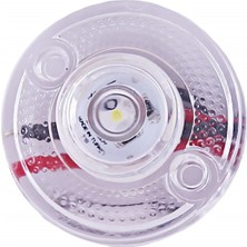 Ledshop Mini Round Yuvarlak LED Lamba Tek LED Su Geçirmez 12/24 Volt 10 Adet