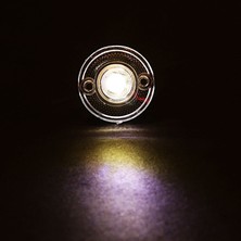 Ledshop Mini Round Yuvarlak LED Lamba Tek LED Su Geçirmez 12/24 Volt 10 Adet