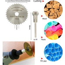 Depolife Mini Grinder Vız Vız Için Kesici Aksesuar Seti Ahşap Metal Plastik Cam Kesme Mini Disk 25 Parça