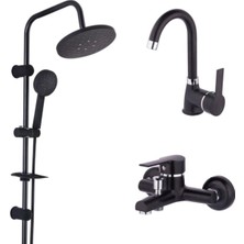 Hsa Siyah Duş Seti Takımı