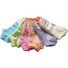 Dündar Kız Çocuk Patik Çorap Dikişsiz 12 Adet