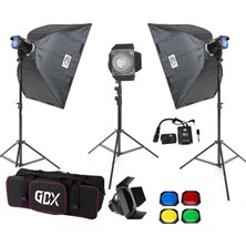 Gdx BM400 Iı W/s 3’lü Stüdyo Paraflaş Softbox Seti