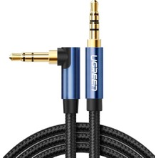 Ugreen 90 Derece L Tipi 3.5mm Aux Ses Kablosu 2 Metre