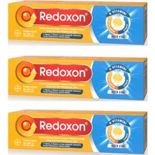 Bayer Redox 10  Üçlü Etki Efervesan 15 Tablet 3'lü Set