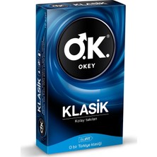 Okey Klasik Prezervatif 10'lu Kolay Takılan Özellikler İle Güvenli Koruma