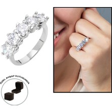 Gül Endam Starlight Diamond Pırlanta Montür 925 Ayar Gümüş Bayan Beştaş Yüzük