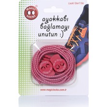 Magic Locks Akıllı Bağcık Yuvarlak- PEMBE-13A1