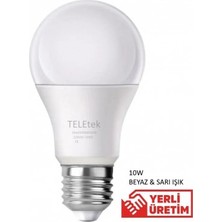 Teletek 10W 850 Lumen Enerji Tasaruflu Beyaz Işık LED Ampul 12LI Paket