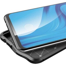 Case 4U Oppo Reno 4 Lite Kılıf Rugan Armor Deri Görünümlü Yüksek Kalite Silikon Niss Kırmızı