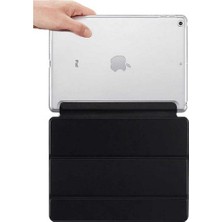 Case 4U Apple iPad 7/8. Nesil Kılıf 10.2" Smart Cover Katlanabilir Standlı Tablet Akıllı Kapak Siyah