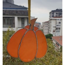 Markakanvas  Balkabağı Cam Vitray 17X16CM