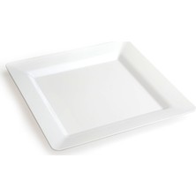 Mikasafe Kare Plastik Beyaz Tabak 22 cm tek kullanımlık, al at tabak. Organizasyon, party, doğum günleri ve piknik organizasyon tabakları.