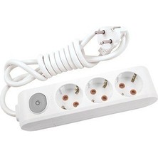 Viko 2 Mt. Anahtarlı  Kablolu Üçlü Priz