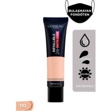 L'Oréal Paris Infaillible 32H Matte Cover Yüksek Kapatıcı Fondöten - 110 Soğuk Alt Ton