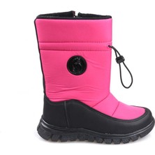 Cool Kız Çocuk Fuşya Termal Kar Bot Su Geçirmez Rahat Taban Özellikli Kışlık Ayakkabı