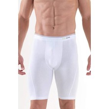 Blackspade %92 Pamuk Erkek Uzun Beyaz Boxer