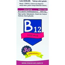 Move On Vitamin B12 1000 Mcg 30 Mikro Tablet