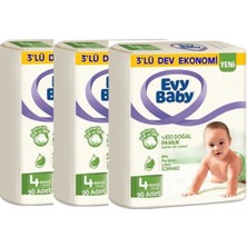 Evy Baby Bebek Bezi Maxi 4 Beden 3 x 90'lı