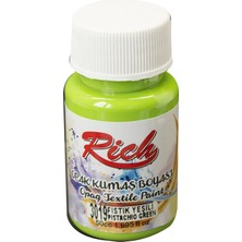 Rich Kumaş Boyası Opak 50 cc Fıstık Yeşili 3019
