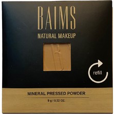 Baims Refill Mineralli Sıkıştırılmış Pudra Organik Vegan Pudra