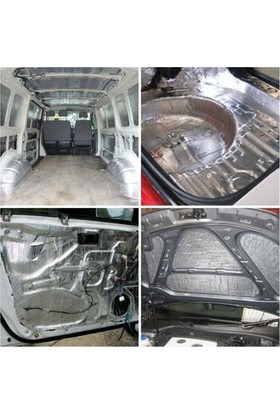 Türkeli Kaput Altı Alüminyum Folyolu Kaucuk Ses Yalıtım Levhası 6-9 mm 100X150