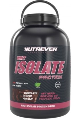 Nutrever Isole Protein 1800 gr Çikolata Aromalı