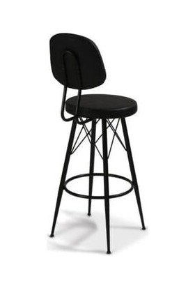 J&S Quality Mutfak Bahçe Cafe Bar Salon Yemek Masa Konforlu Metal Ayaklı 75.cm Sandalye
