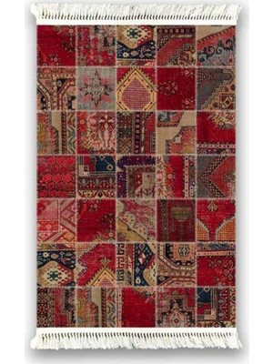 Prizma 6004 Kilim Desen Kaydırmaz Halı 80 x 150 cm