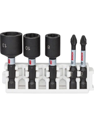 Bosch - Impact Control Serisi 5'li Lokma ve Uç Seti 8/10/13 mm Ph2/pz2 *50MM