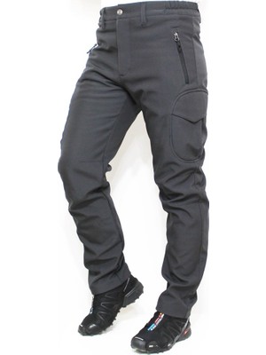 Mudwill Softshell Kargo Cepli Erkek Pantolon-Gri