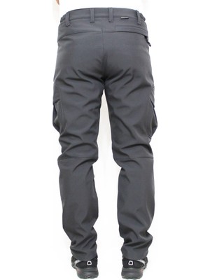 Mudwill Softshell Kargo Cepli Erkek Pantolon-Gri