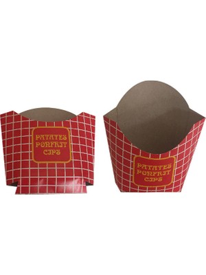 Yaşatan Kutu Patates Cips Kutusu Krome Karton 220 gr 1 Koli 3000'LI