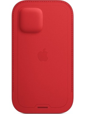 Apple iPhone 12 - 12 Pro Deri Zarf Kılıf MagSafe Red - MHYE3ZM/A