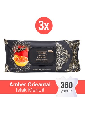 Deep Fresh Oriental Islak Mendil Amber 3 x 120 Yaprak