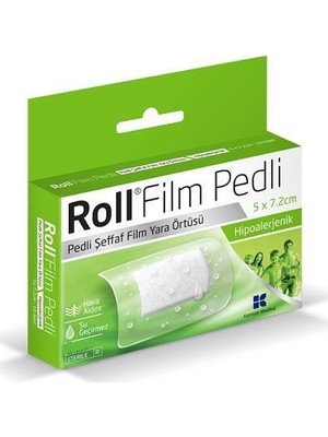 Roll Film Pedli 5x7.2 cm 50LI Steril Yara Örtüsü Su Geçirmez