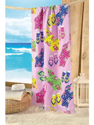 Maxstyle Monokini Kadife Plaj Havlusu 70X160 cm